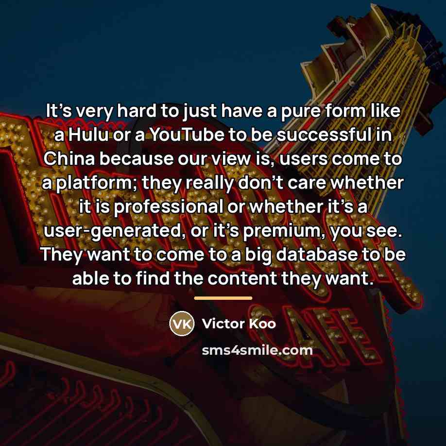 “It's very hard to just have a pure form like…” quote by Victor Koo