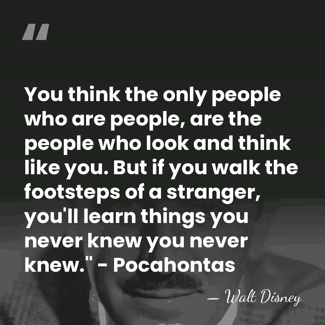 You think the only people who are people, are the people who&hellip; - Walt Disney