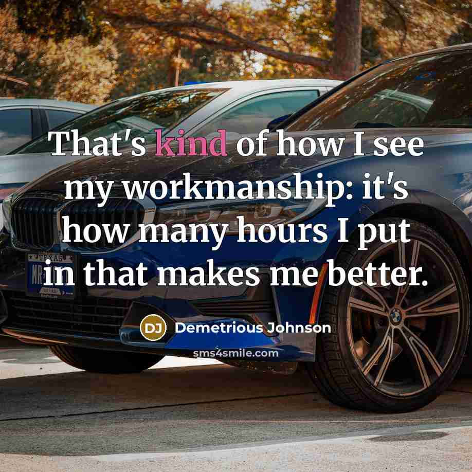 “That's kind of how I see my workmanship: it's how…” quote by Demetrious Johnson