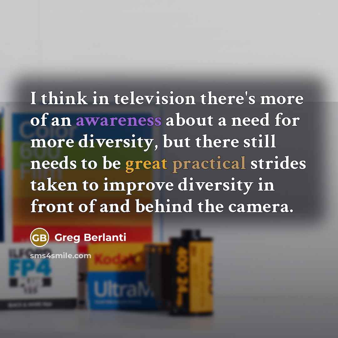 “I think in television there's more of an awareness about…” quote by Greg Berlanti