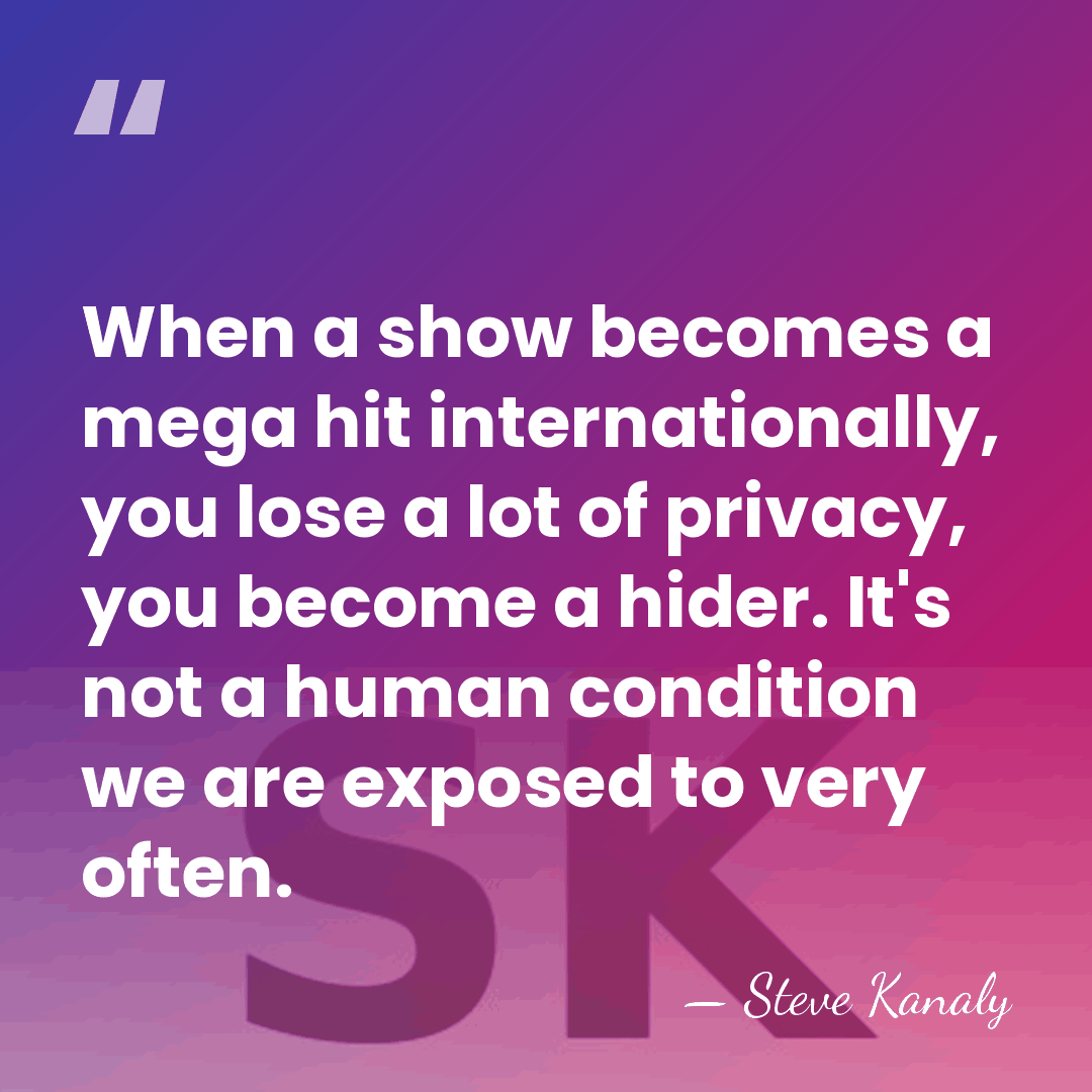 When a show becomes a mega hit internationally, you lose a lot&hellip; - Steve Kanaly