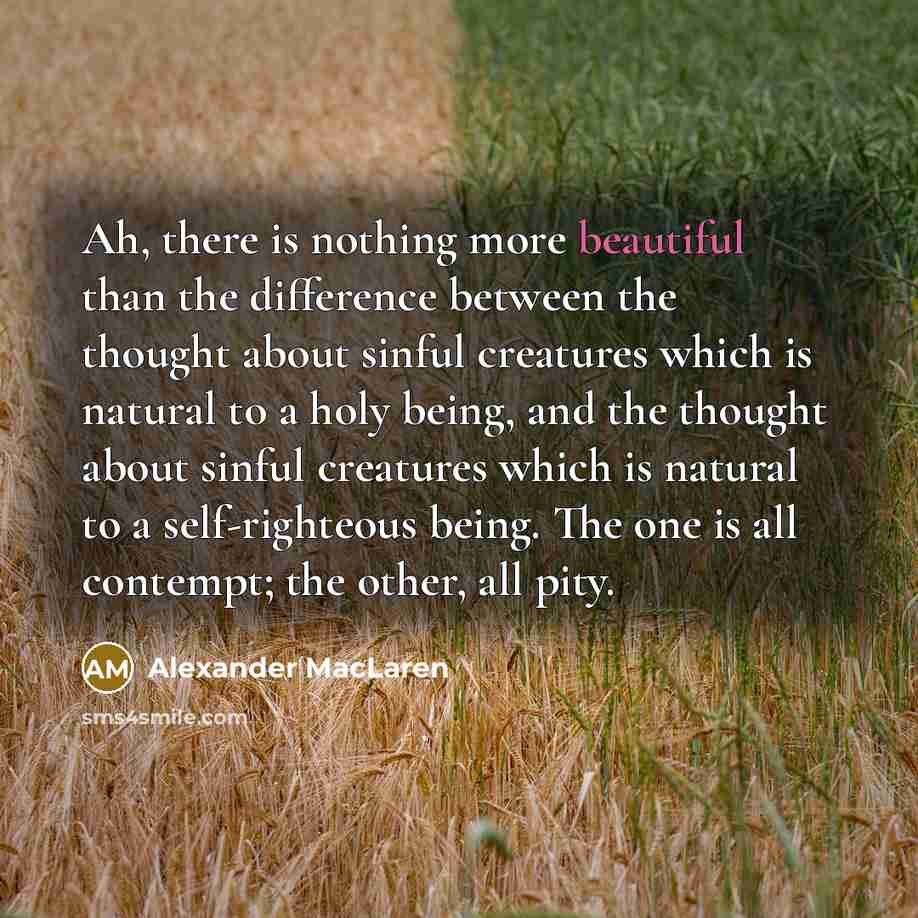“Ah, there is nothing more beautiful than the difference between…” quote by Alexander MacLaren
