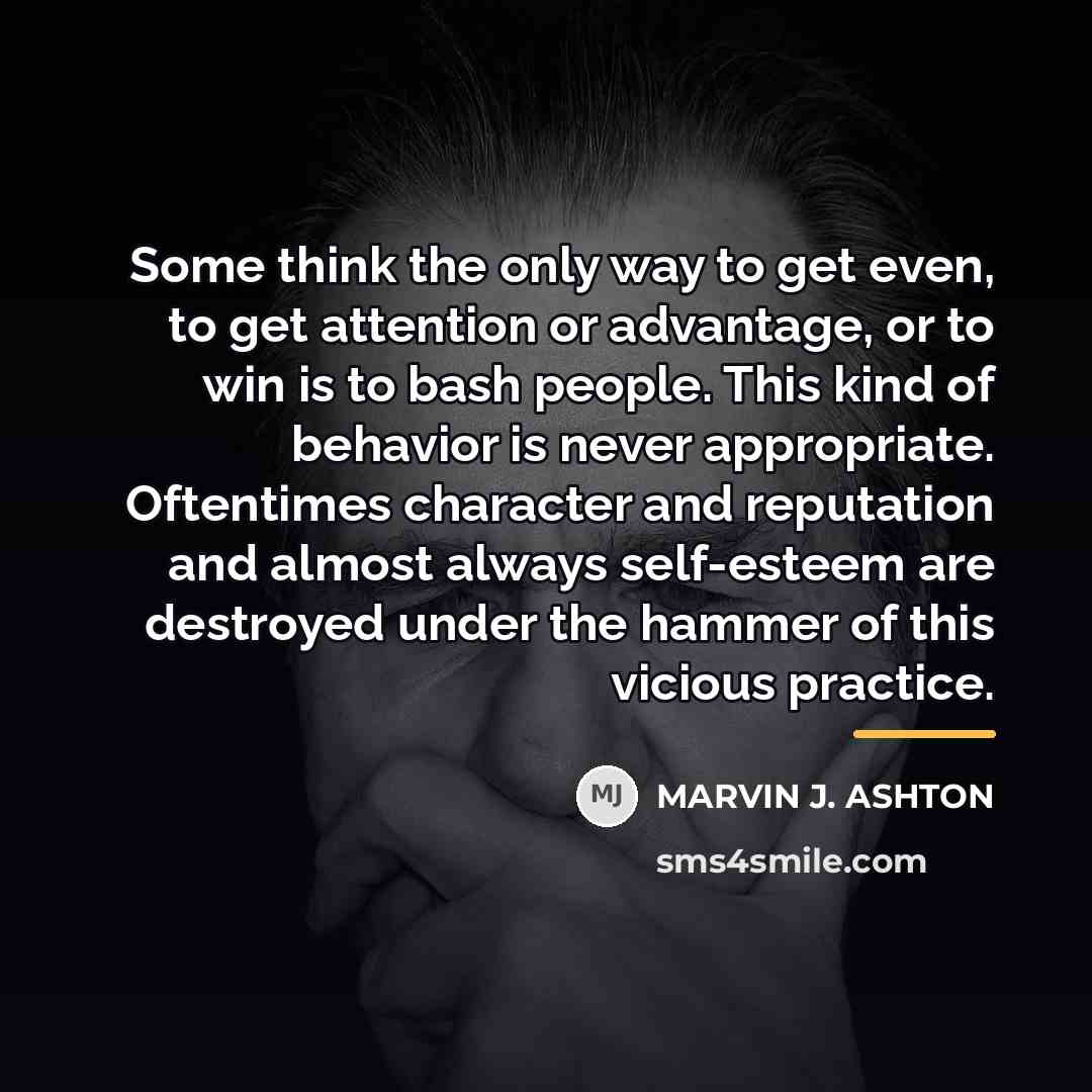 “Some think the only way to get even, to get…” quote by Marvin J. Ashton