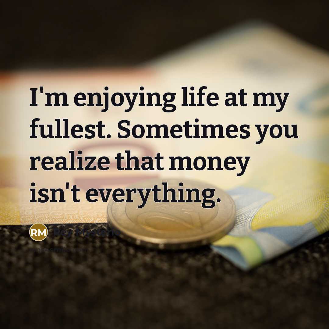 “I'm enjoying life at my fullest. Sometimes you realize that…” quote by Rey Mysterio