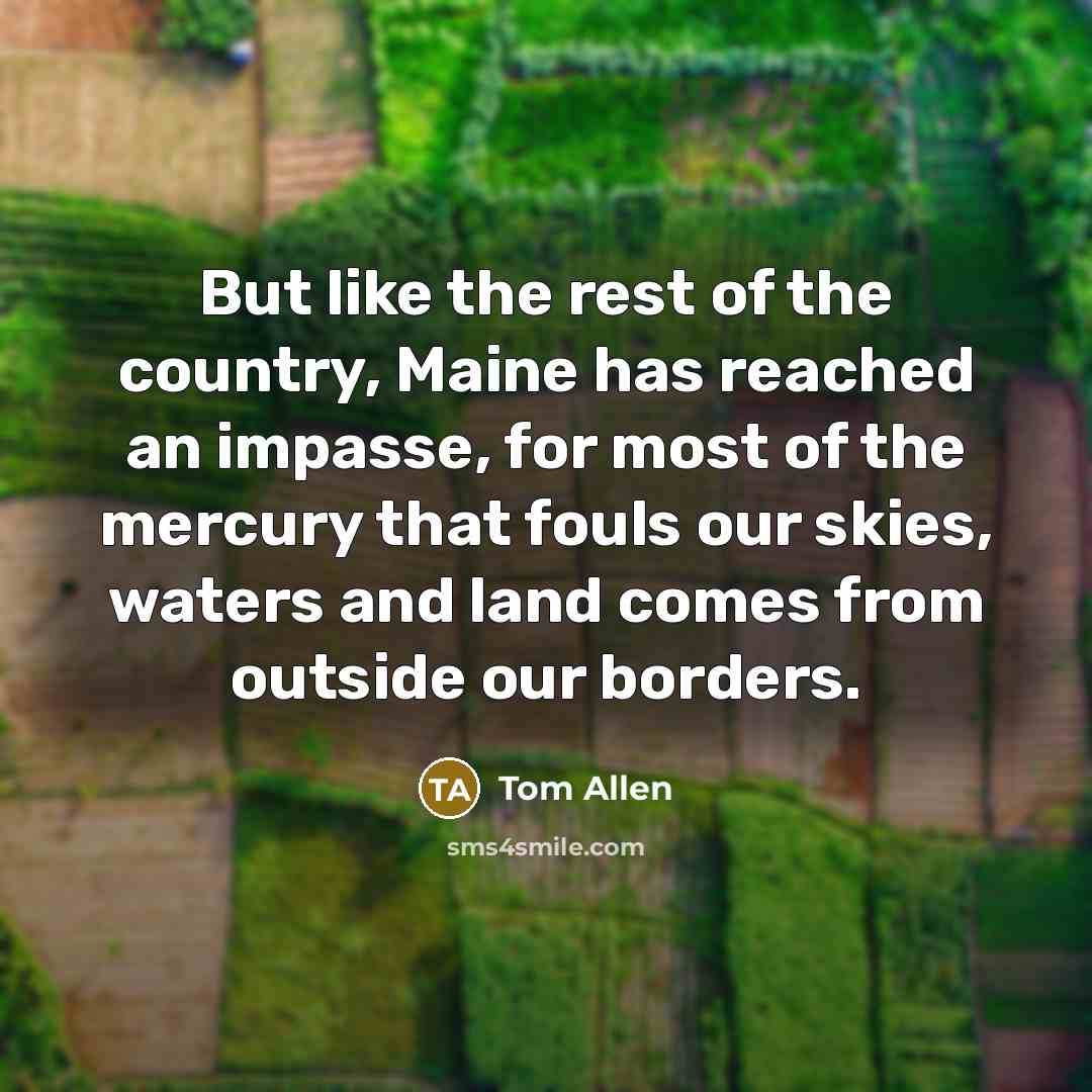 “But like the rest of the country, Maine has reached…” quote by Tom Allen