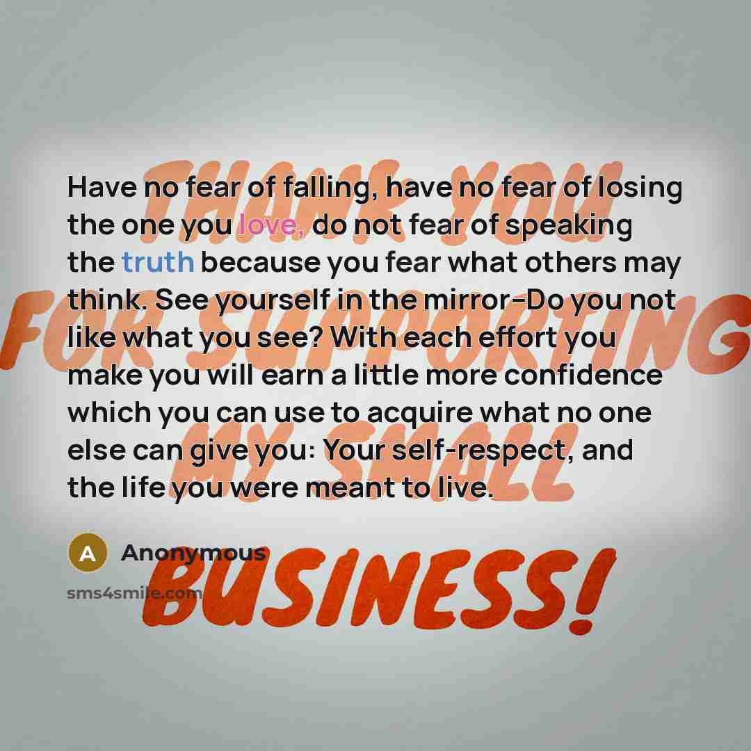 “Have no fear of falling, have no fear of losing…” quote by Anonymous