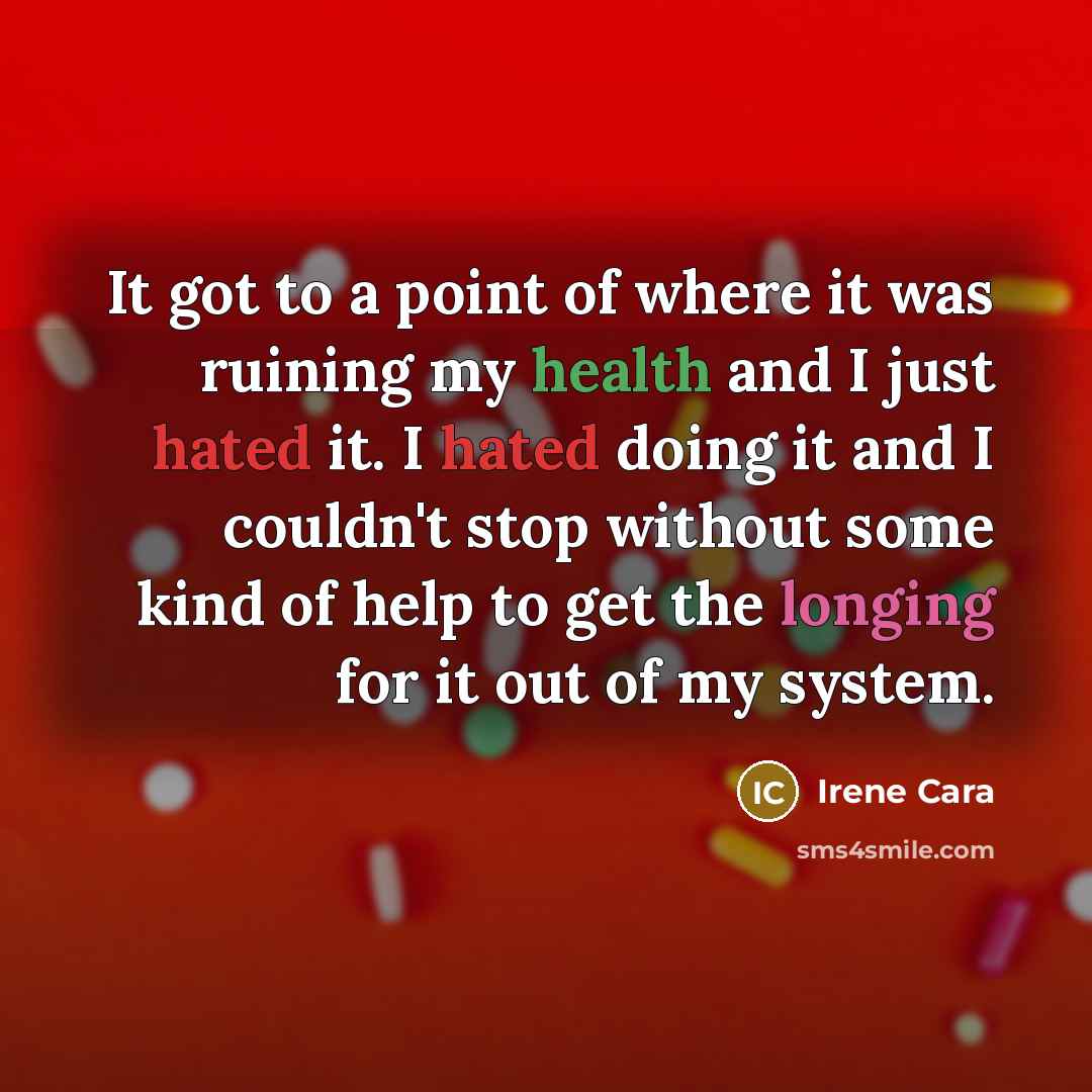 “It got to a point of where it was ruining…” quote by Irene Cara