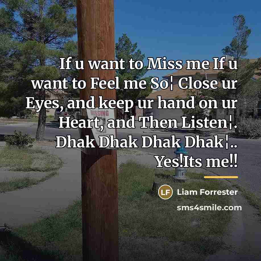 “If u want to Miss me If u want to…” quote by Liam Forrester
