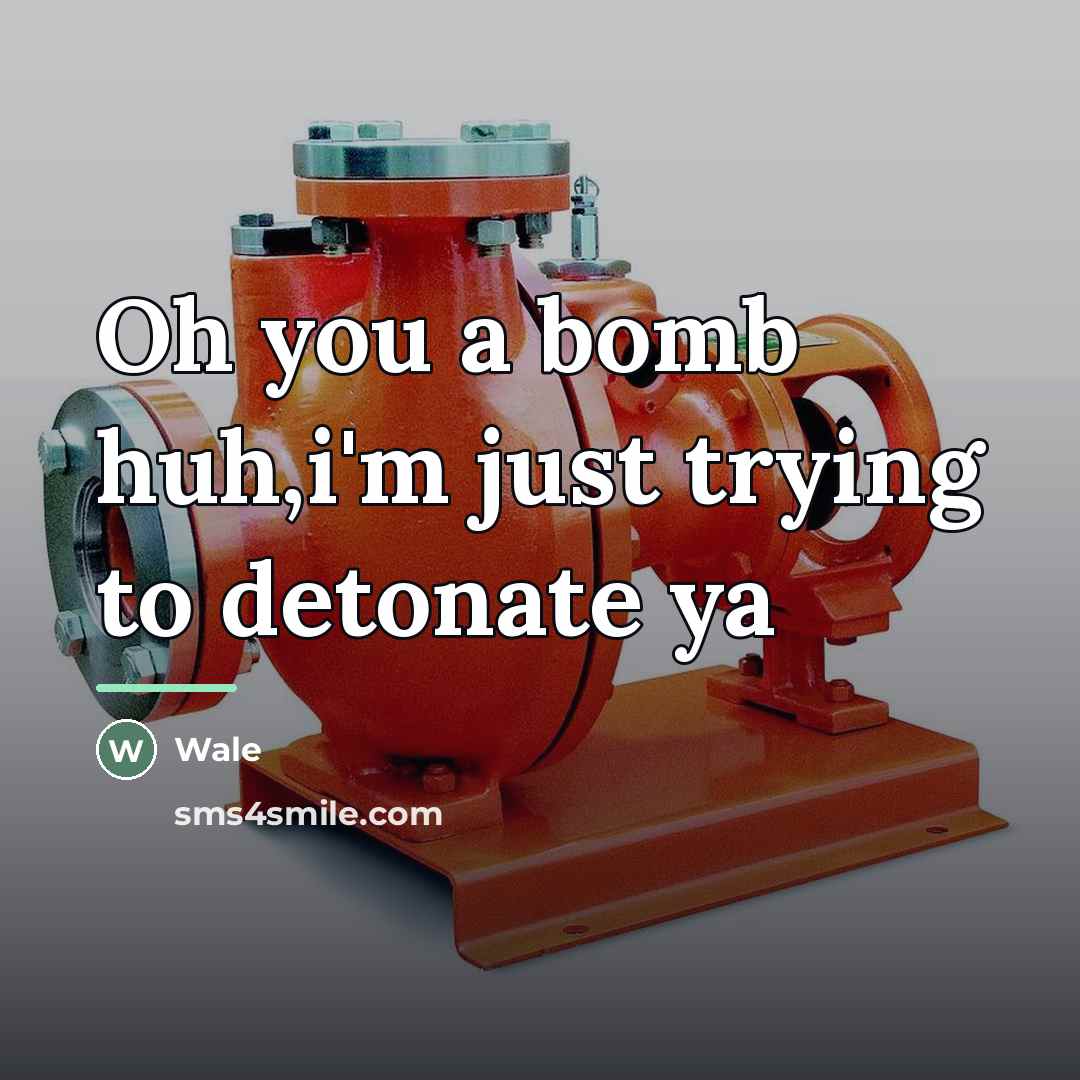 “Oh you a bomb huh,i'm just trying to detonate ya…” quote by Wale