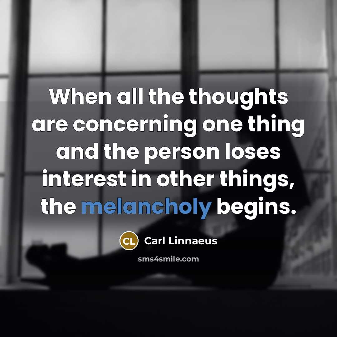 “When all the thoughts are concerning one thing and the…” quote by Carl Linnaeus