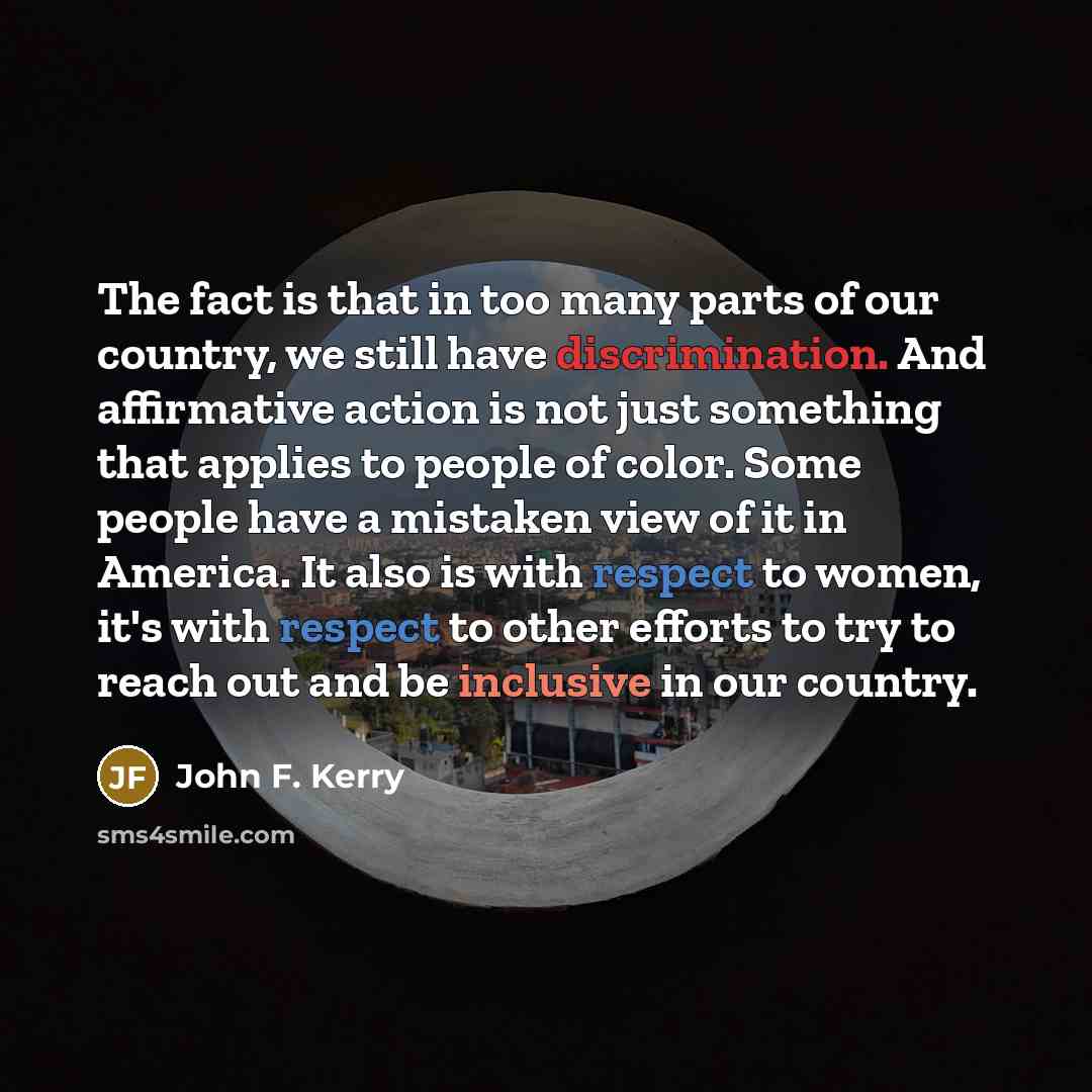 “The fact is that in too many parts of our…” quote by John F. Kerry