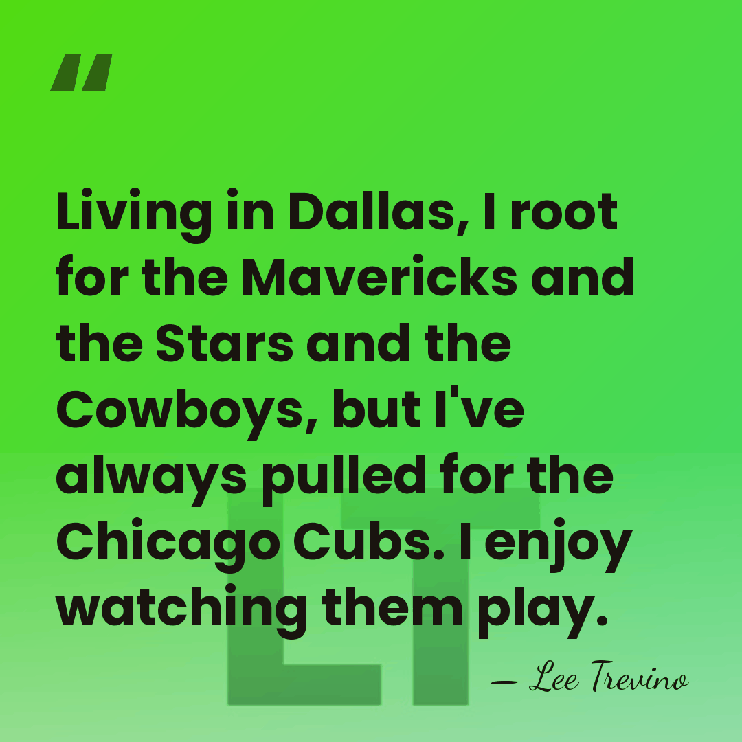 Living in Dallas, I root for the Mavericks and the Stars and&hellip; - Lee Trevino