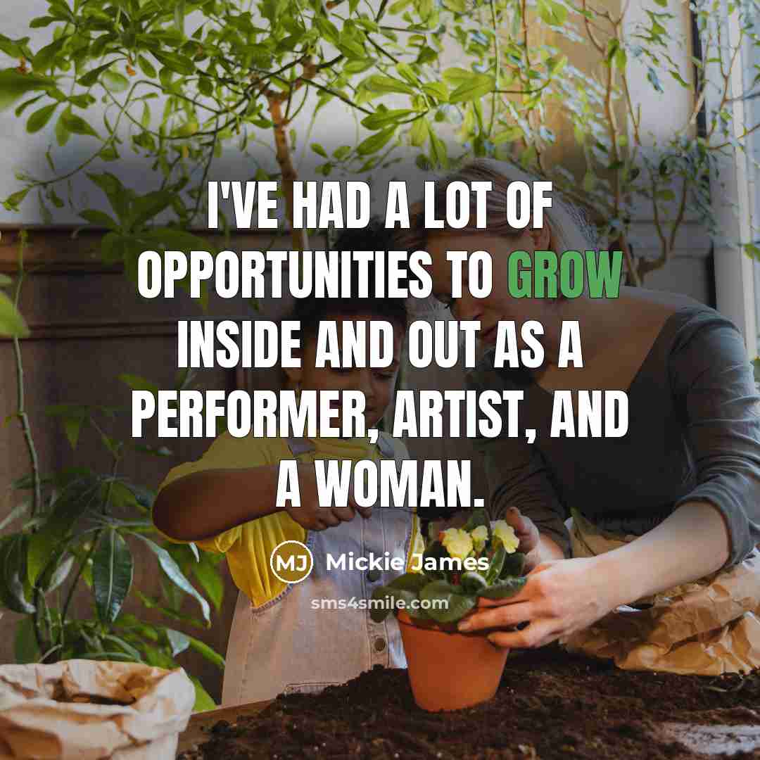 “I've had a lot of opportunities to grow inside and…” quote by Mickie James