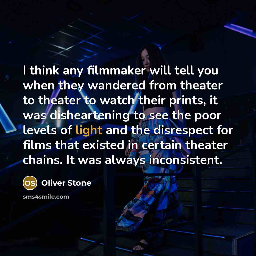 “I think any filmmaker will tell you when they wandered…” quote by Oliver Stone