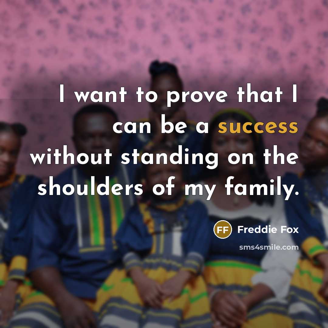 “I want to prove that I can be a success…” quote by Freddie Fox