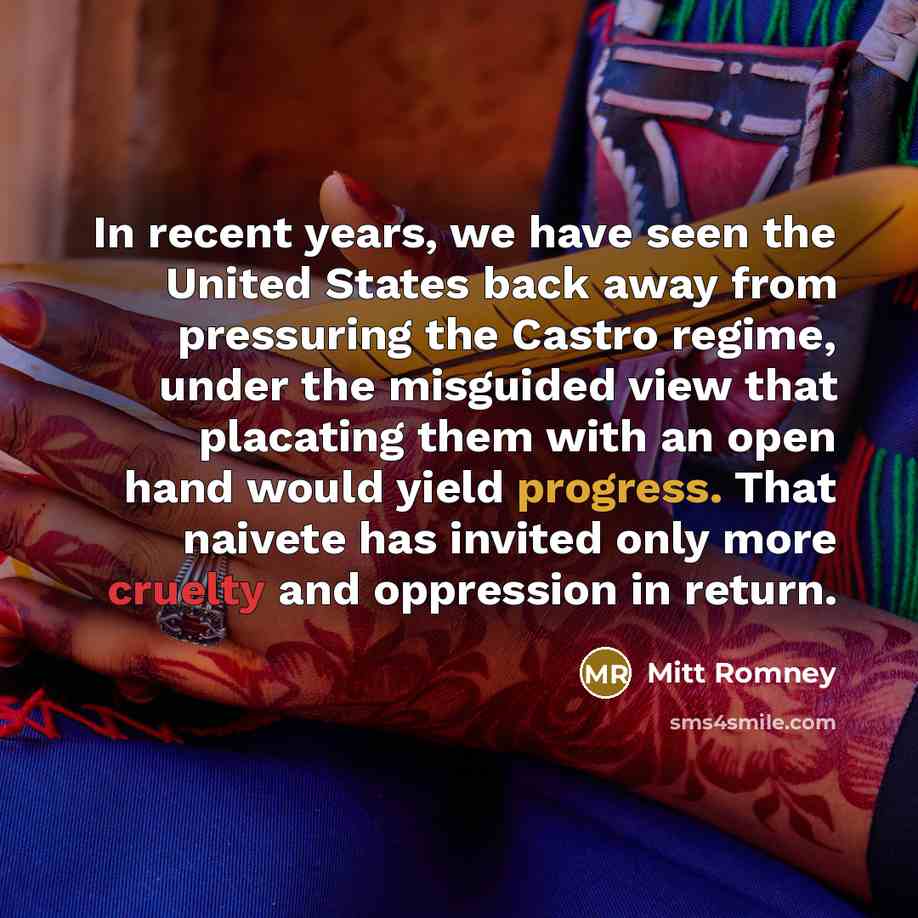 “In recent years, we have seen the United States back…” quote by Mitt Romney