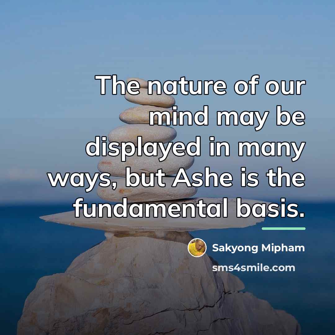 “The nature of our mind may be displayed in many…” quote by Sakyong Mipham