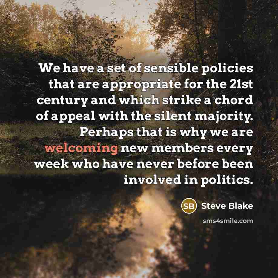 “We have a set of sensible policies that are appropriate…” quote by Steve Blake