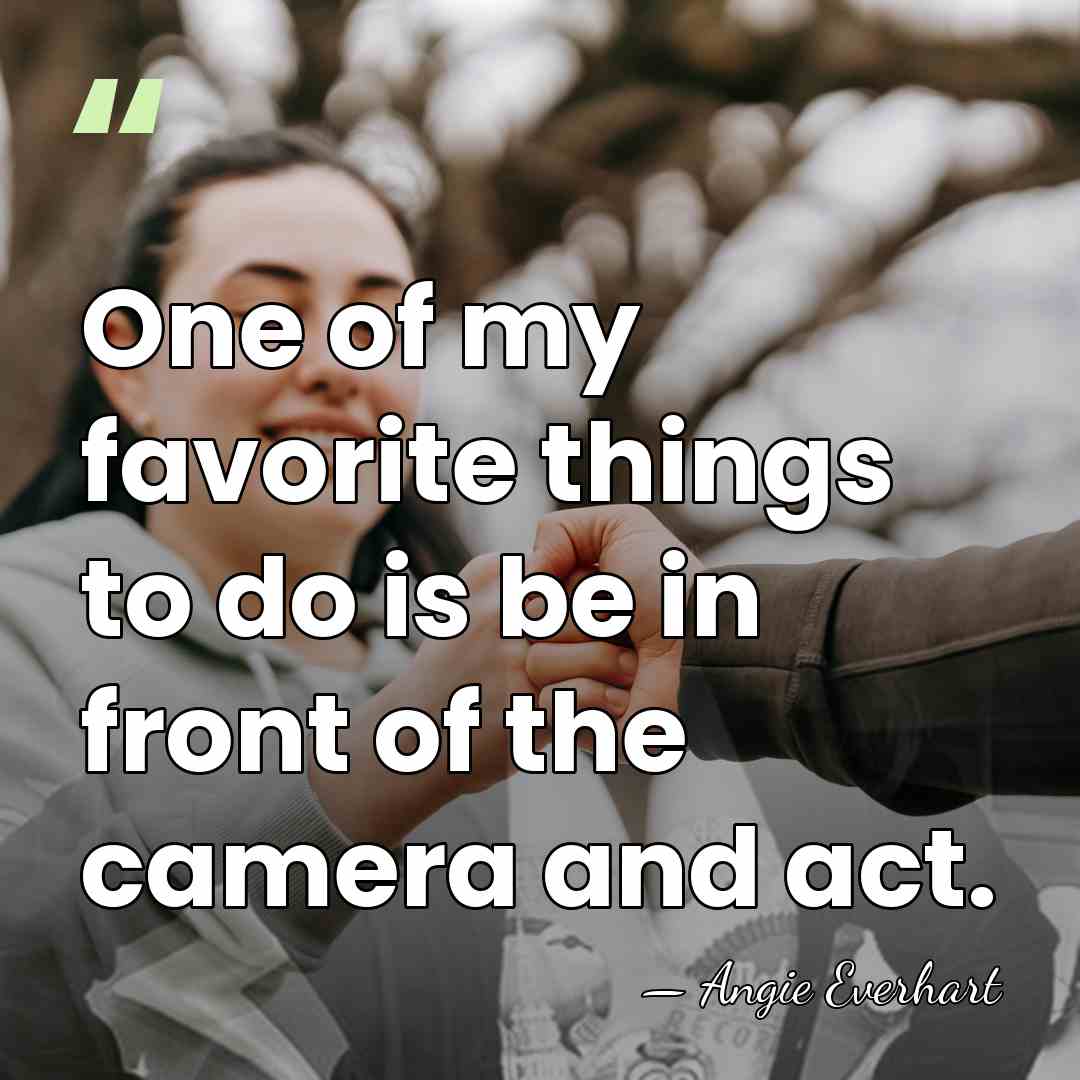 One of my favorite things to do is be in front of&hellip; - Angie Everhart