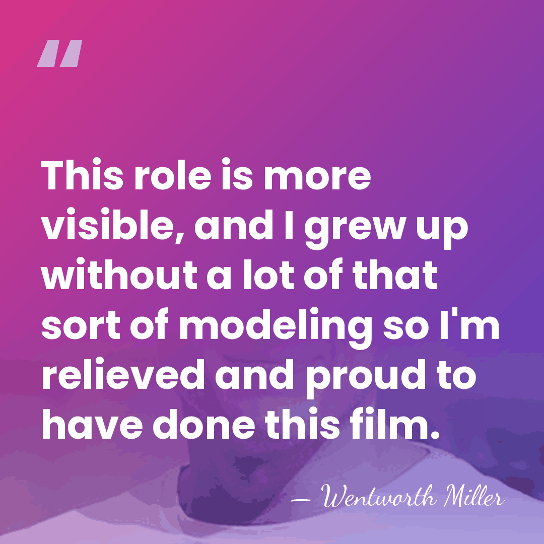 This role is more visible, and I grew up without a lot&hellip; - Wentworth Miller
