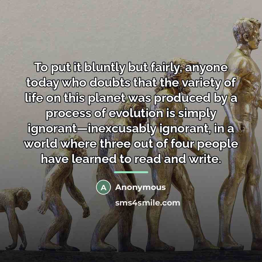 “To put it bluntly but fairly, anyone today who doubts…” quote by Anonymous