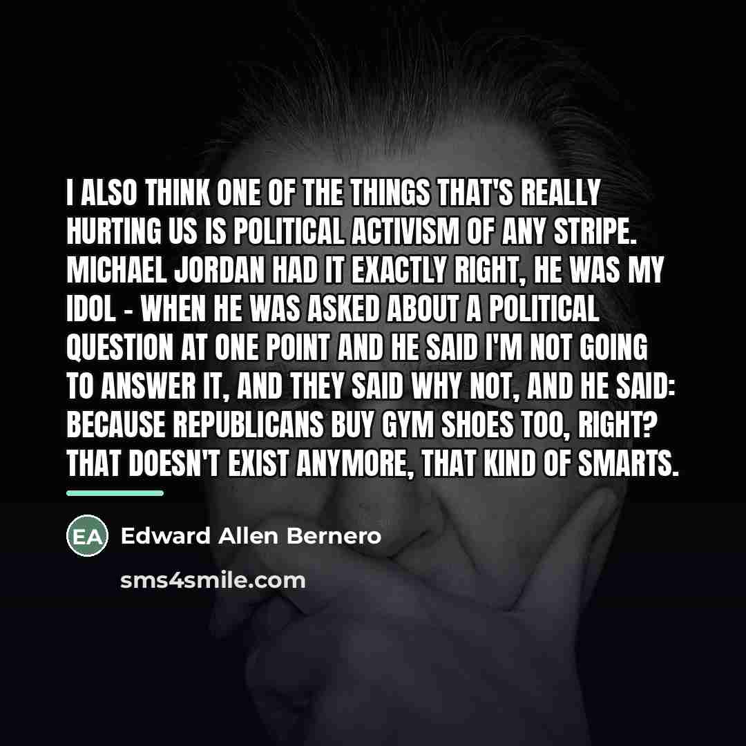 “I also think one of the things that's really hurting…” quote by Edward Allen Bernero