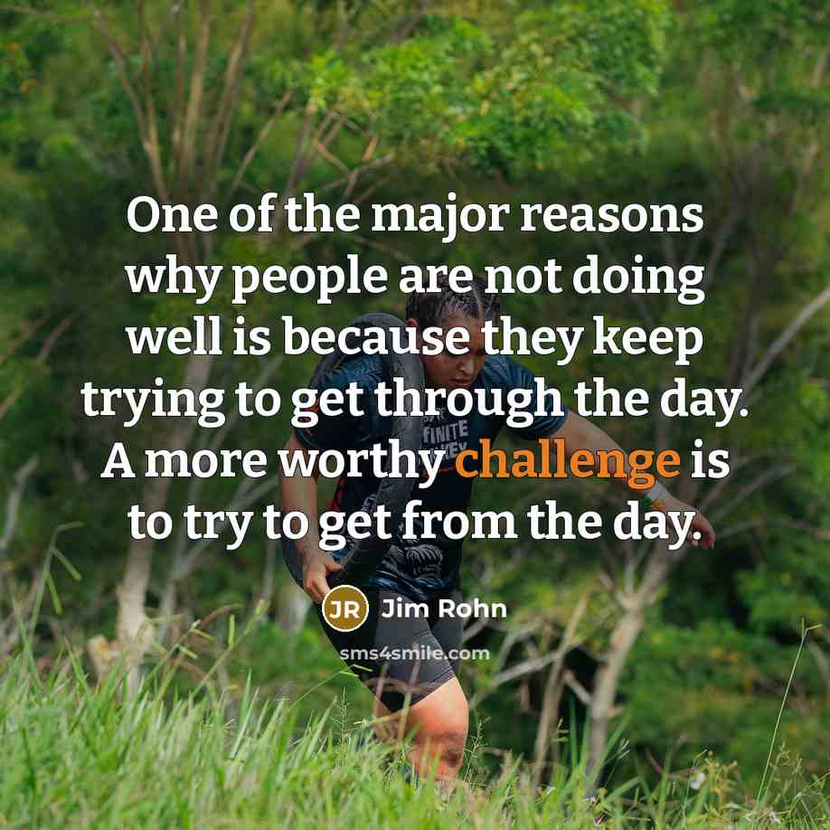 “One of the major reasons why people are not doing…” quote by Jim Rohn