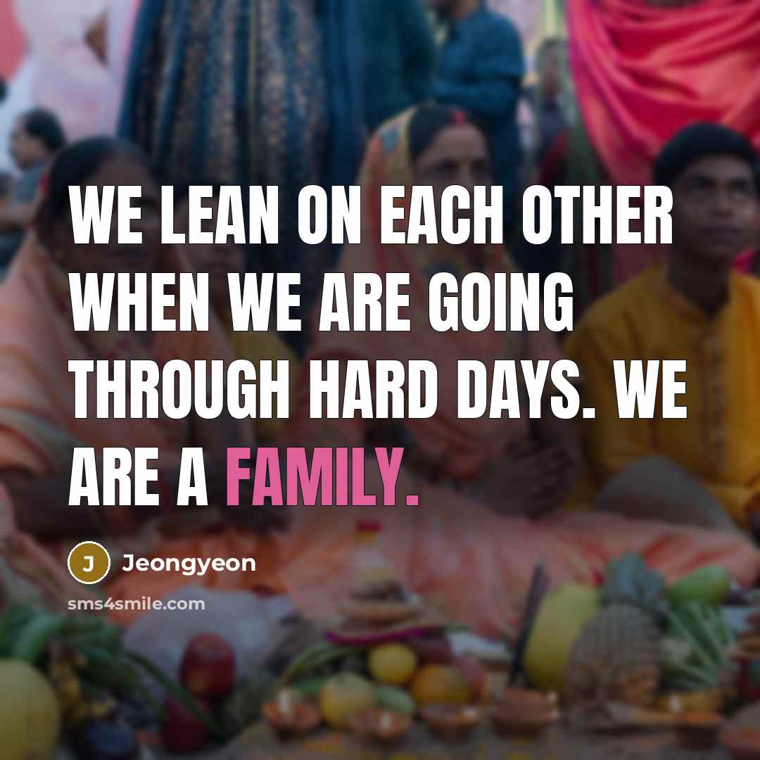 “We lean on each other when we are going through…” quote by Jeongyeon