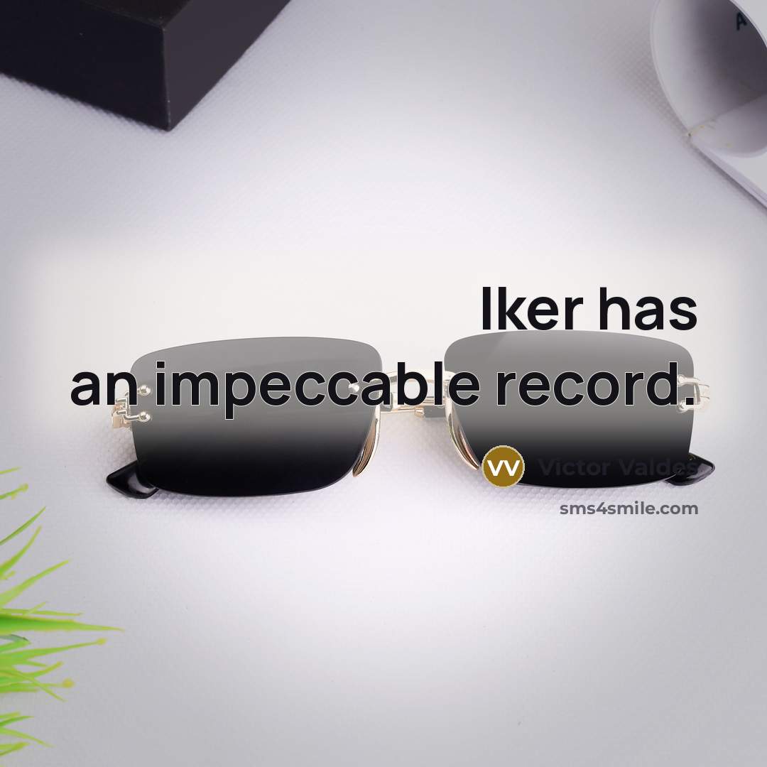 “Iker has an impeccable record.…” quote by Victor Valdes
