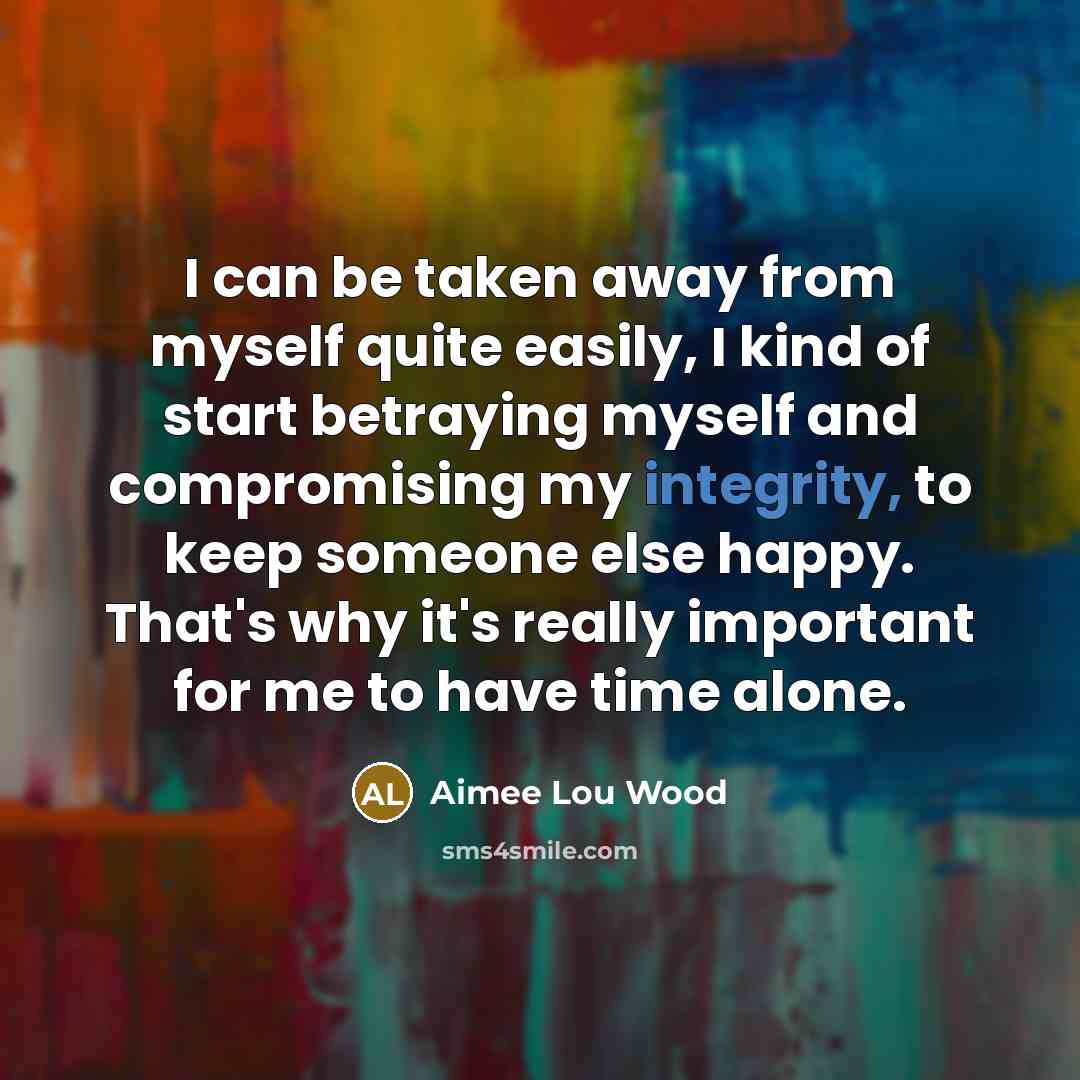 “I can be taken away from myself quite easily, I…” quote by Aimee Lou Wood