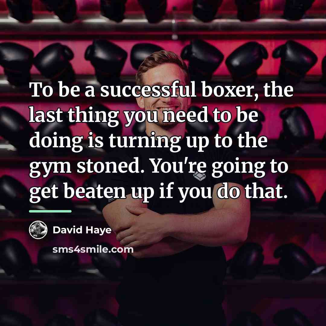“To be a successful boxer, the last thing you need…” quote by David Haye