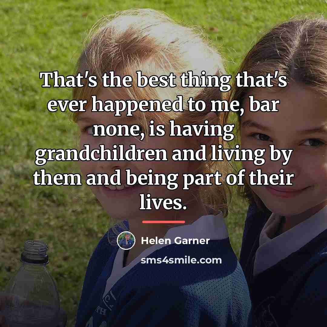 “That's the best thing that's ever happened to me, bar…” quote by Helen Garner