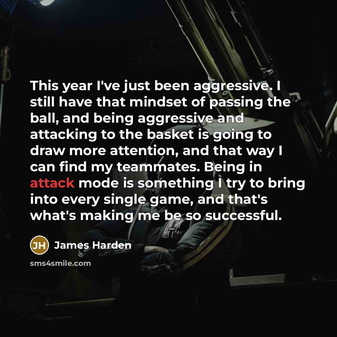 “This year I've just been aggressive. I still have that…” quote by James Harden
