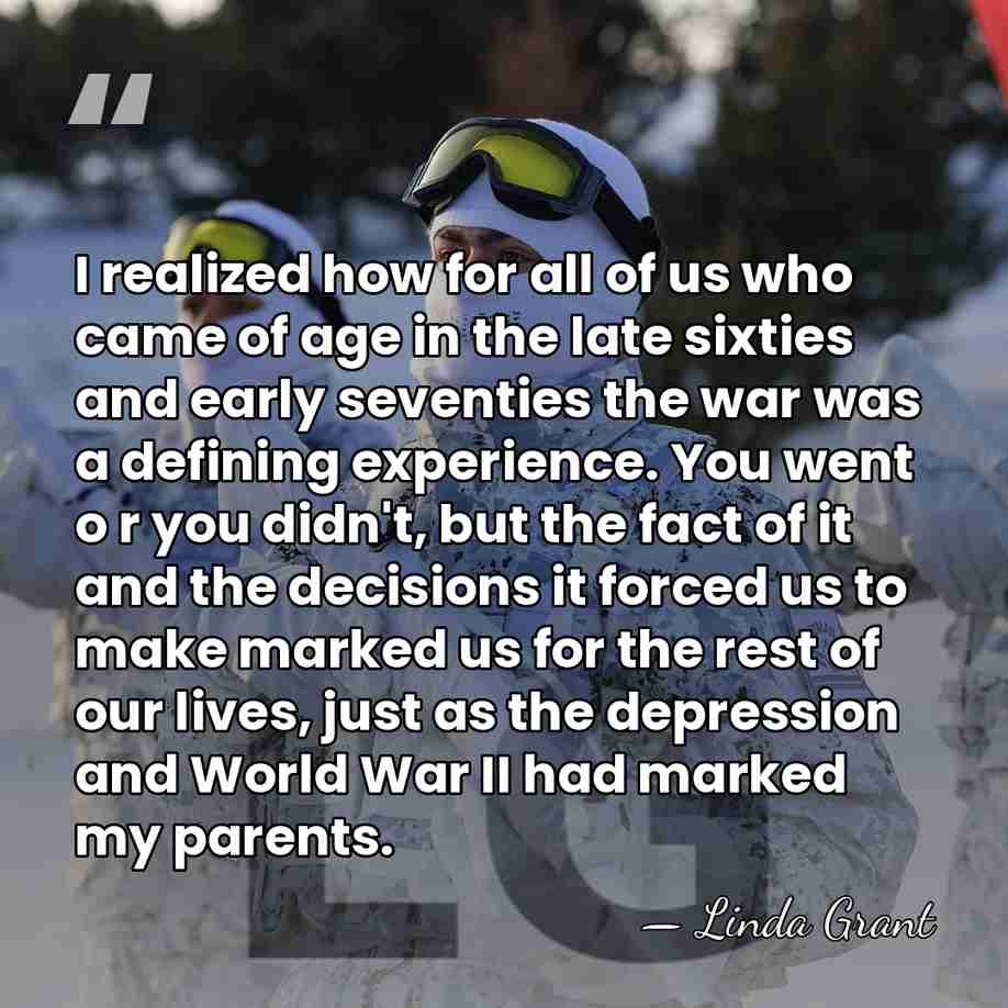 I realized how for all of us who came of age in&hellip; - Linda Grant