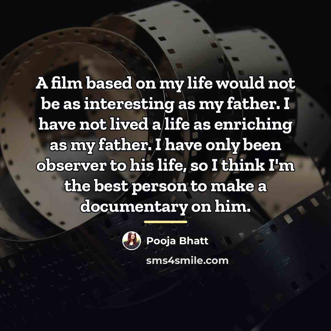 “A film based on my life would not be as…” quote by Pooja Bhatt