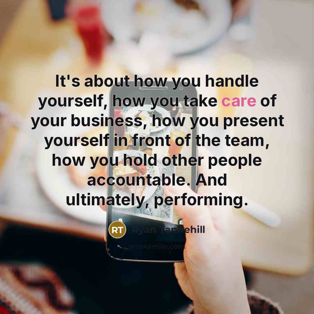 “It's about how you handle yourself, how you take care…” quote by Ryan Tannehill