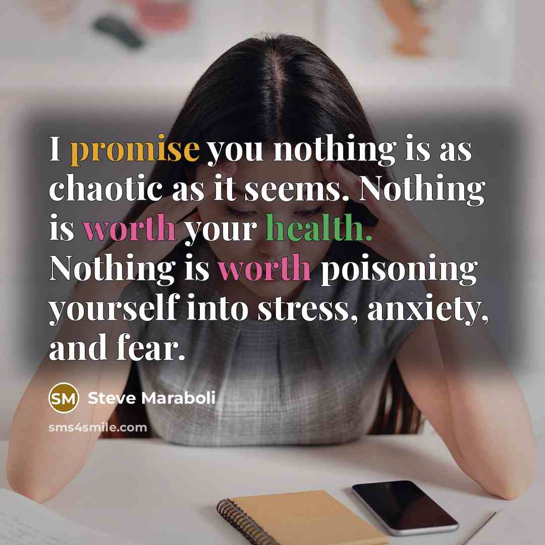 “I promise you nothing is as chaotic as it seems.…” quote by Steve Maraboli