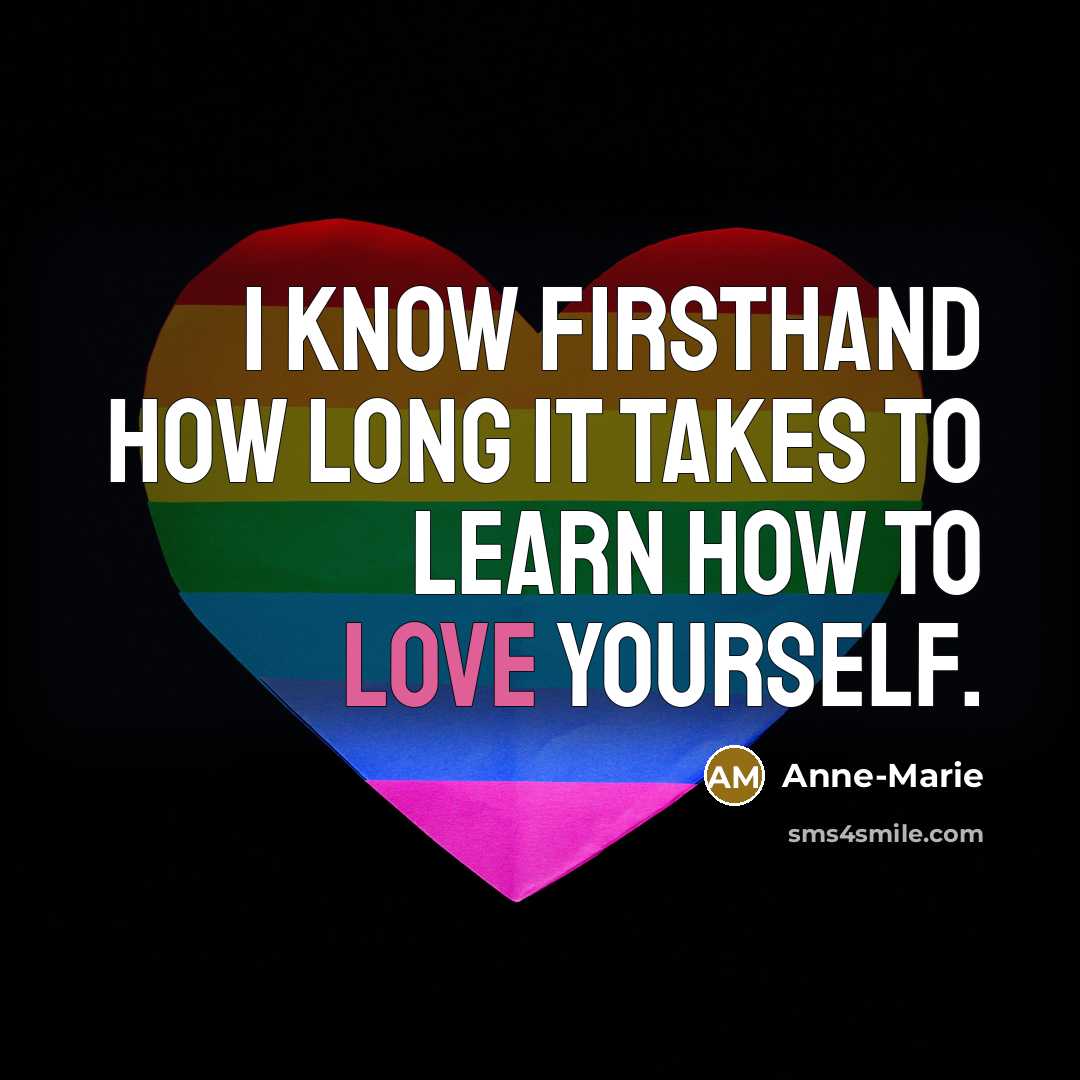 “I know firsthand how long it takes to learn how…” quote by Anne-Marie