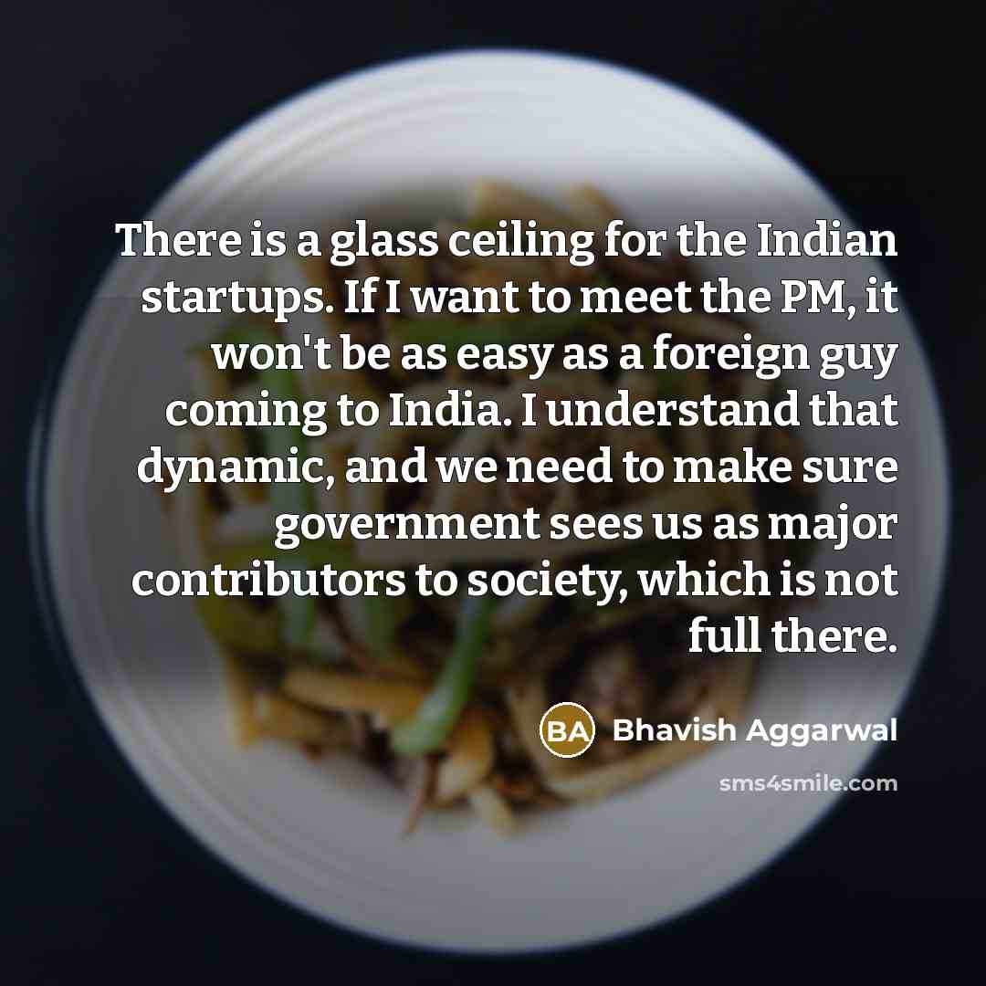 “There is a glass ceiling for the Indian startups. If…” quote by Bhavish Aggarwal
