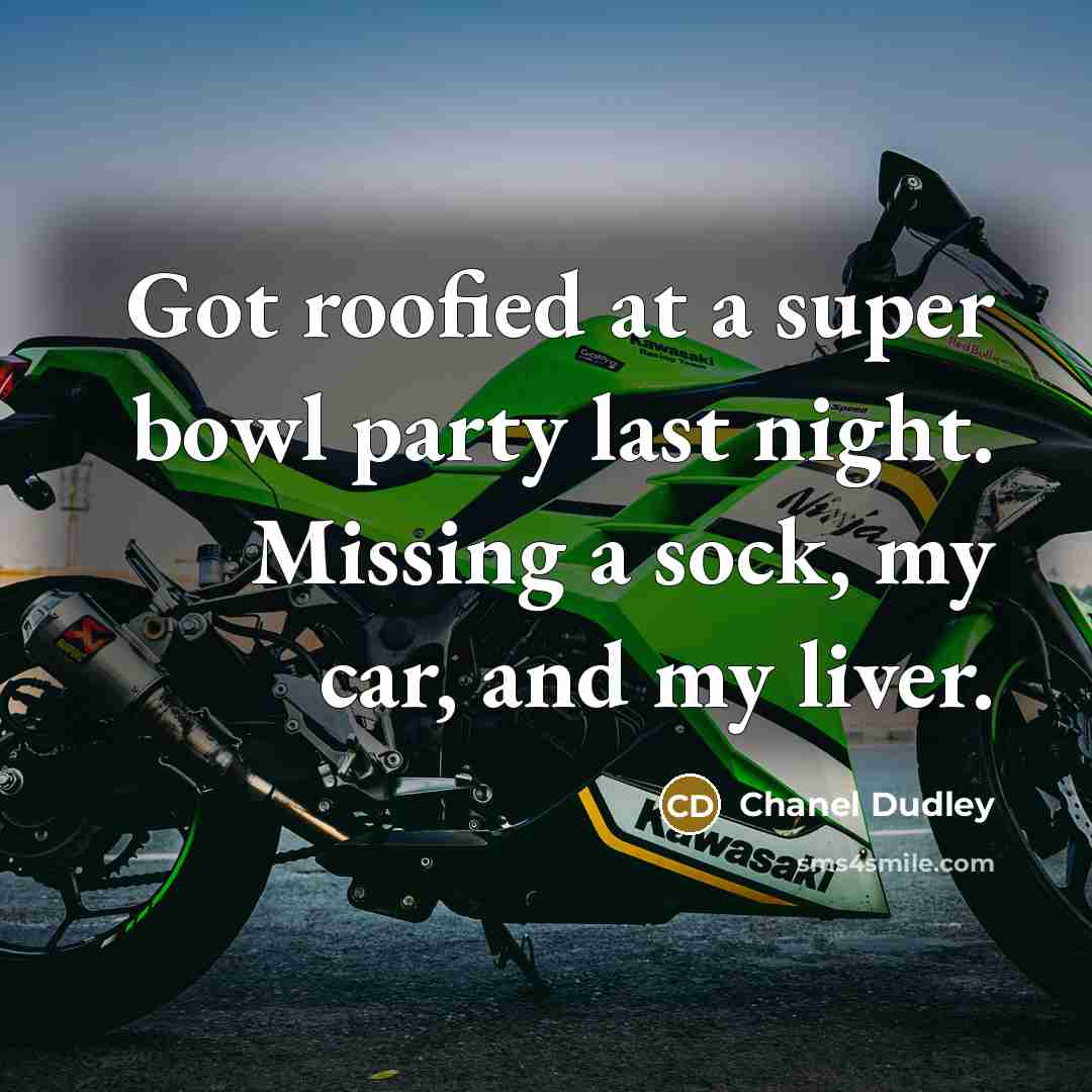 “Got roofied at a super bowl party last night. Missing…” quote by Chanel Dudley