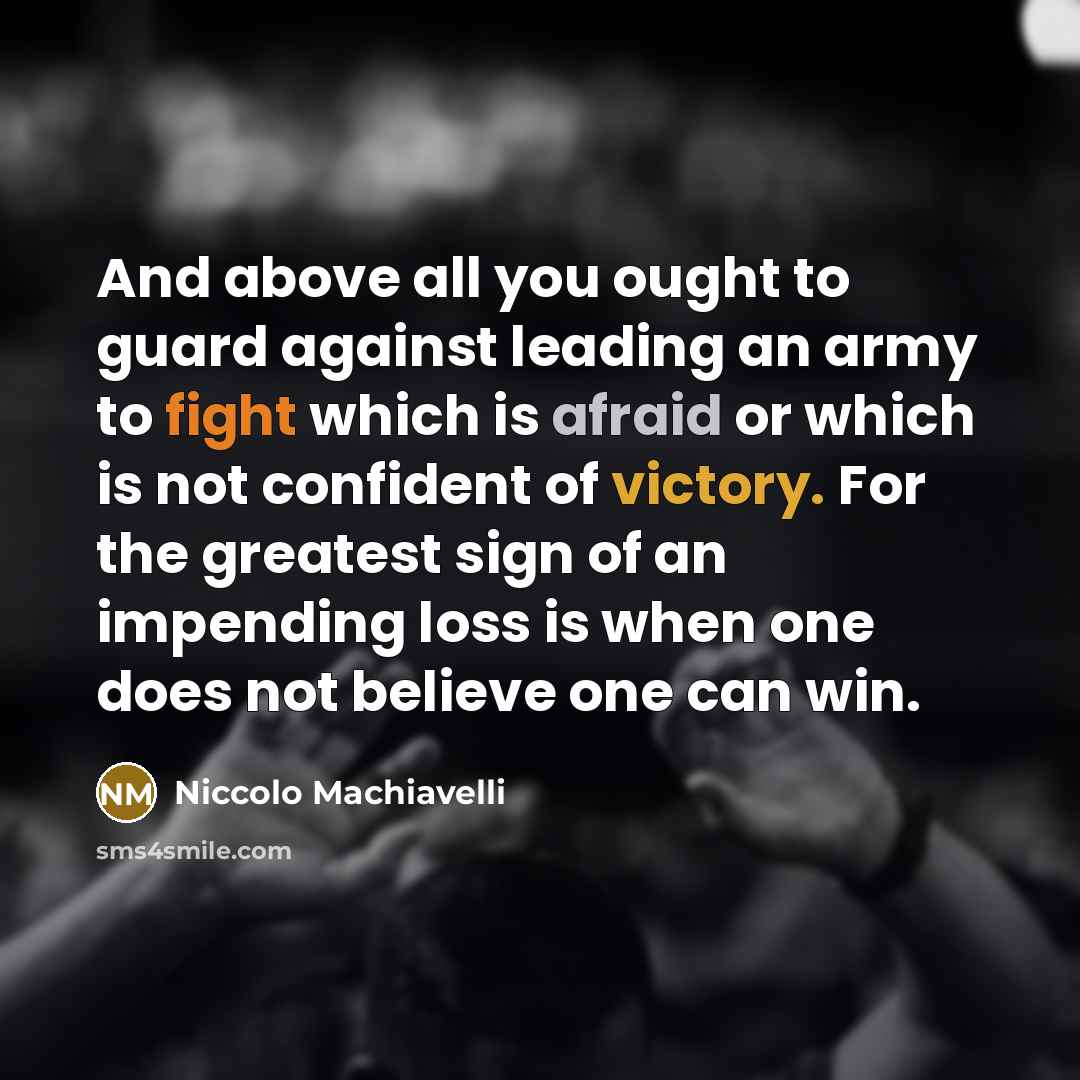 “And above all you ought to guard against leading an…” quote by Niccolo Machiavelli