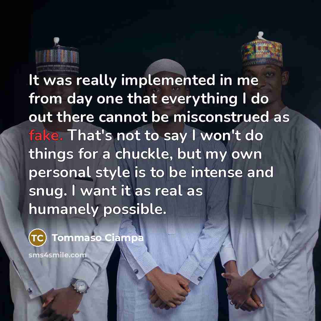 “It was really implemented in me from day one that…” quote by Tommaso Ciampa