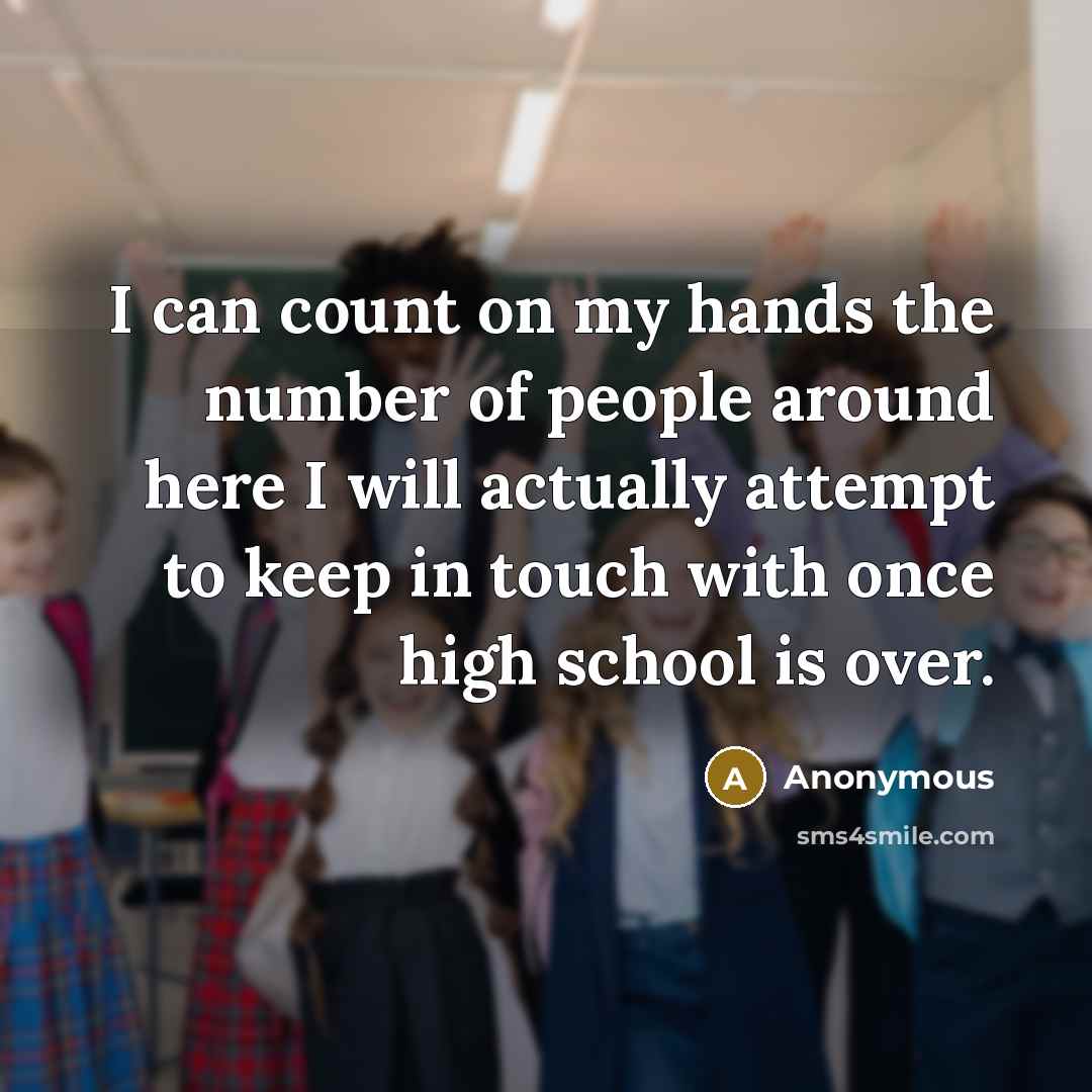 “I can count on my hands the number of people…” quote by Anonymous