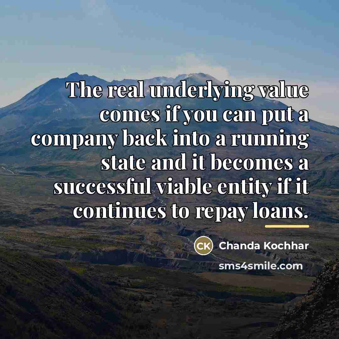 “The real underlying value comes if you can put a…” quote by Chanda Kochhar