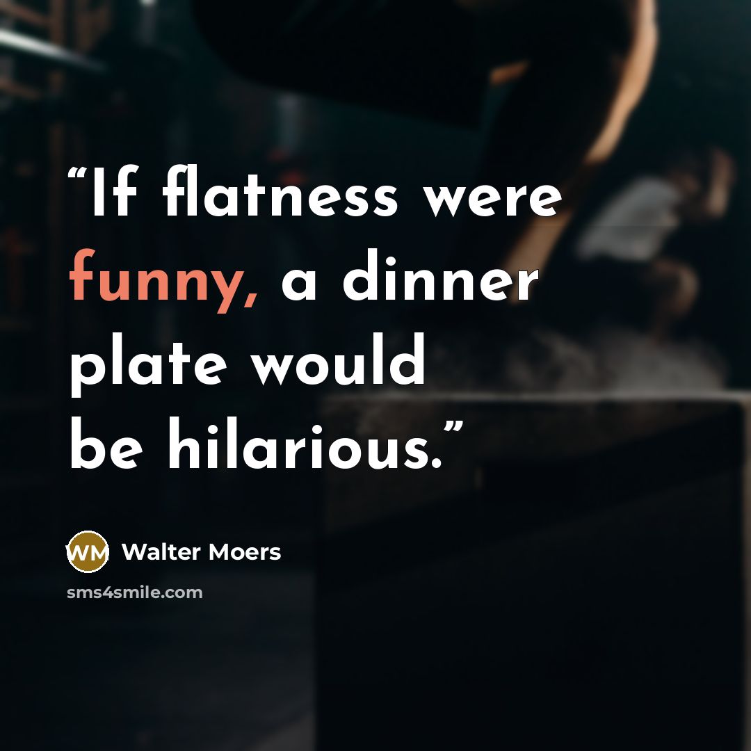 “If flatness were funny, a dinner plate would be hilarious.” quote by Walter Moers