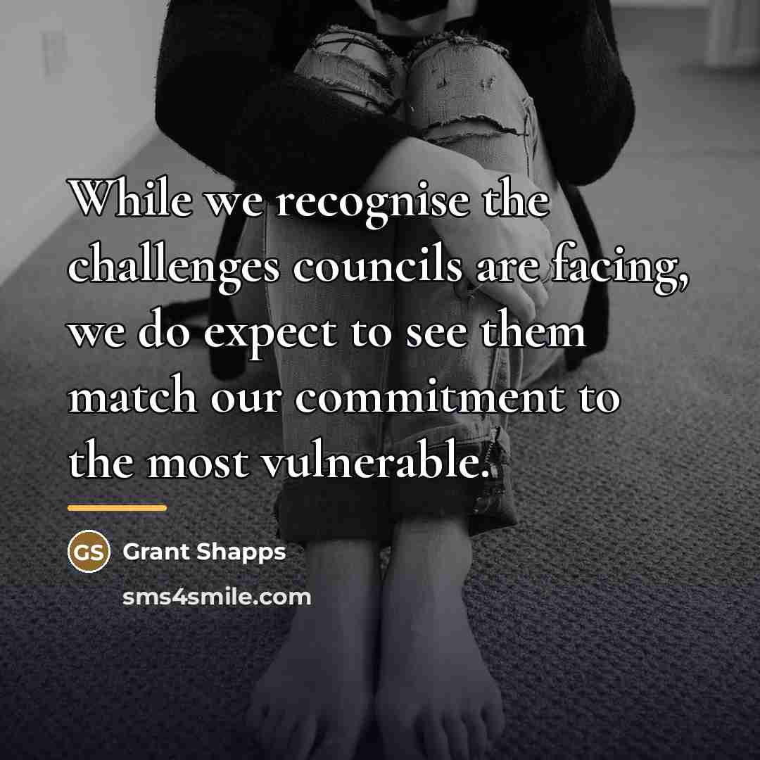 “While we recognise the challenges councils are facing, we do…” quote by Grant Shapps