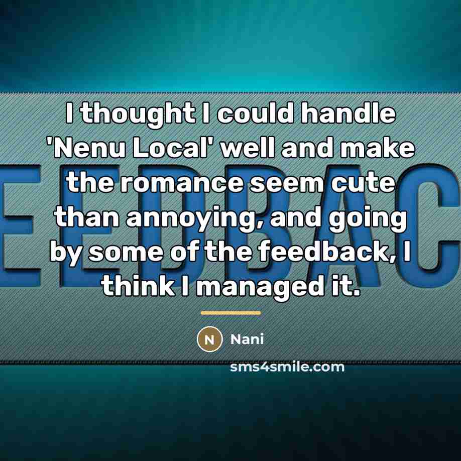 “I thought I could handle 'Nenu Local' well and make…” quote by Nani
