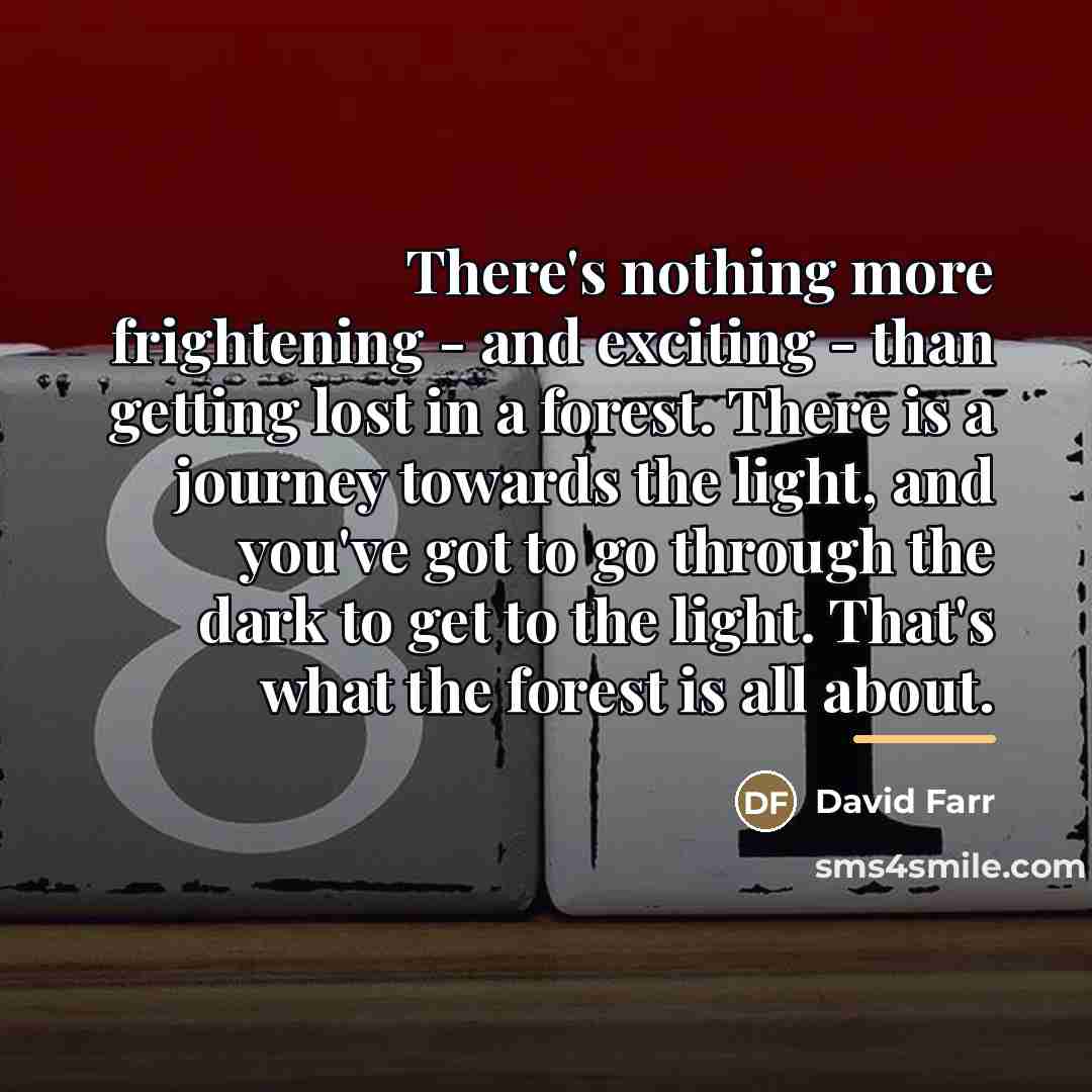 “There's nothing more frightening - and exciting - than getting…” quote by David Farr