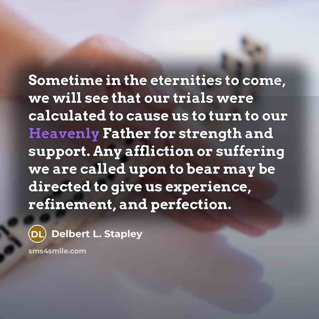 “Sometime in the eternities to come, we will see that…” quote by Delbert L. Stapley