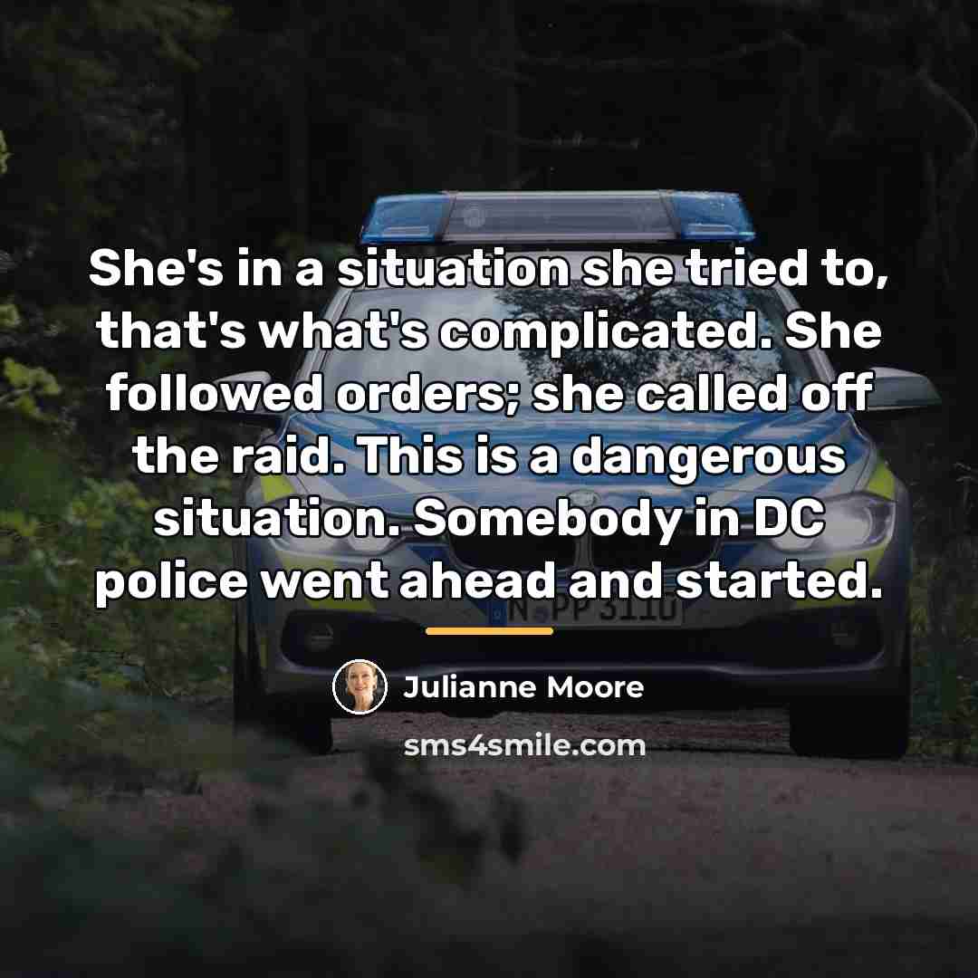 “She's in a situation she tried to, that's what's complicated.…” quote by Julianne Moore